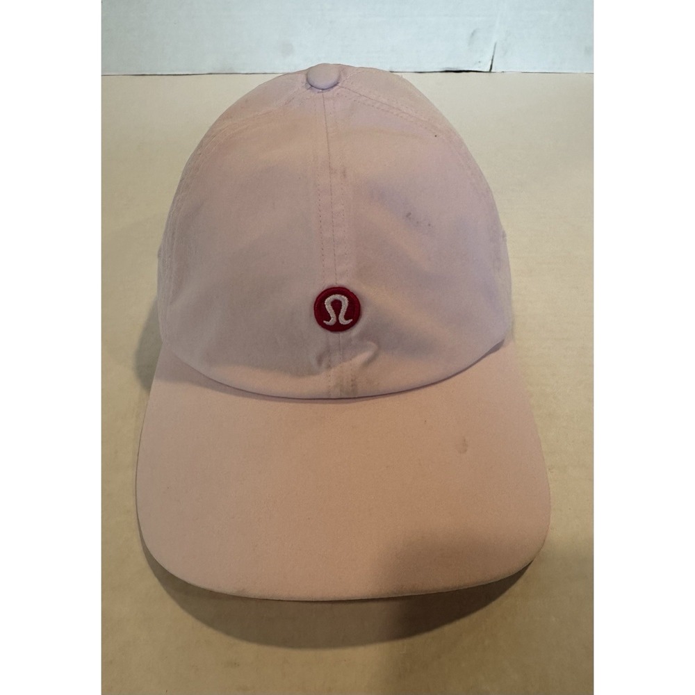 Lululemon Baller Cap Soft Logo Light Pink Womens Adjustable Hat Athleisure Nice